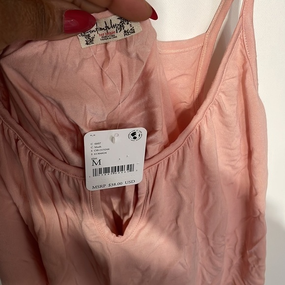 Free People Intimately Free To Be Blush Cami Crop Top - Picture 9 of 14